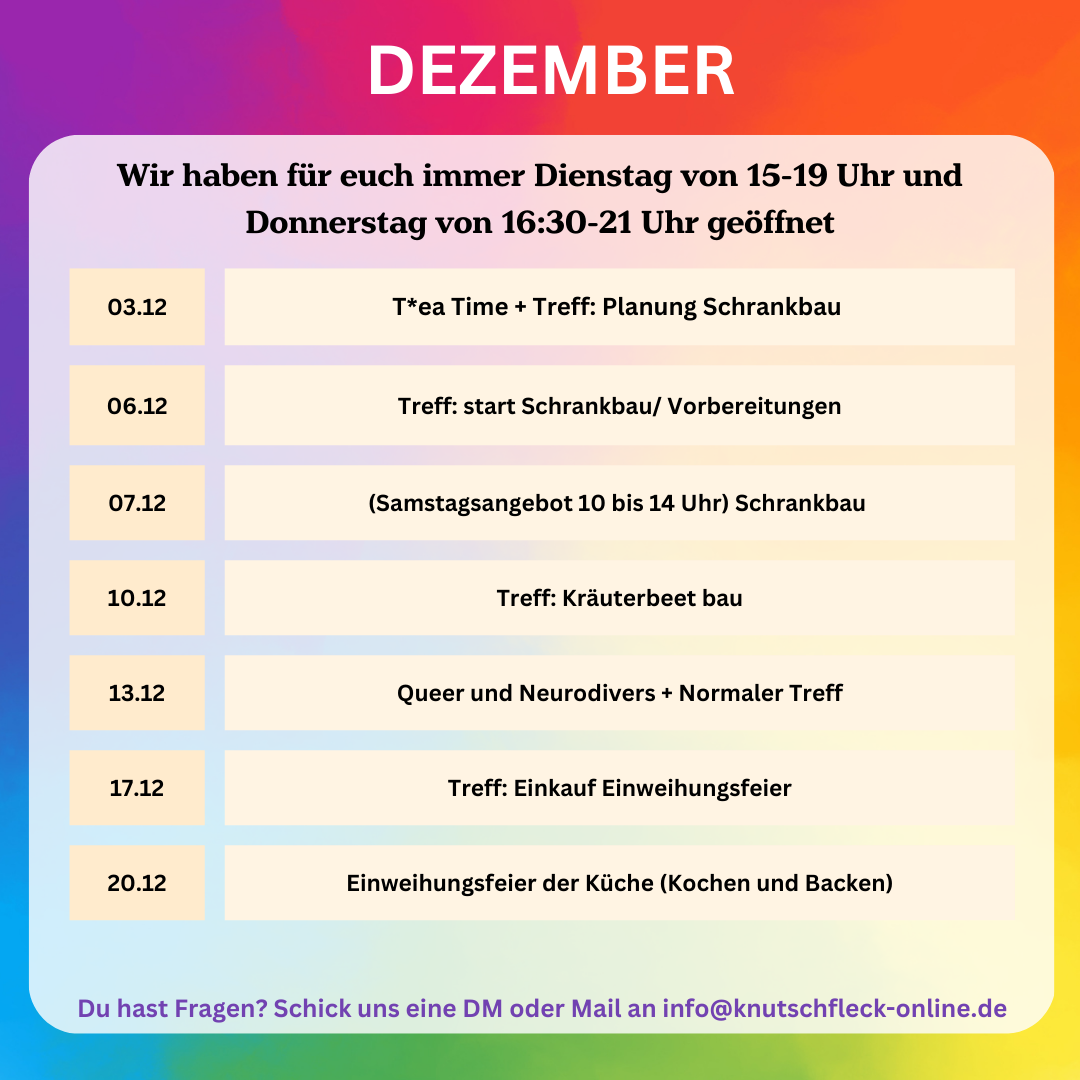 Programm Dezember