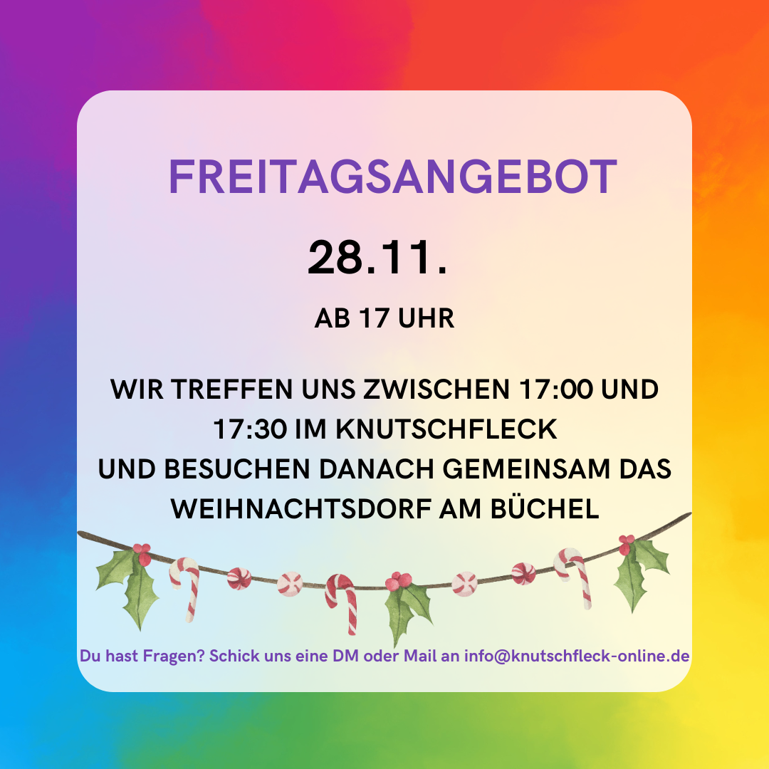 Freitagsaktion Weihnachtsdorf